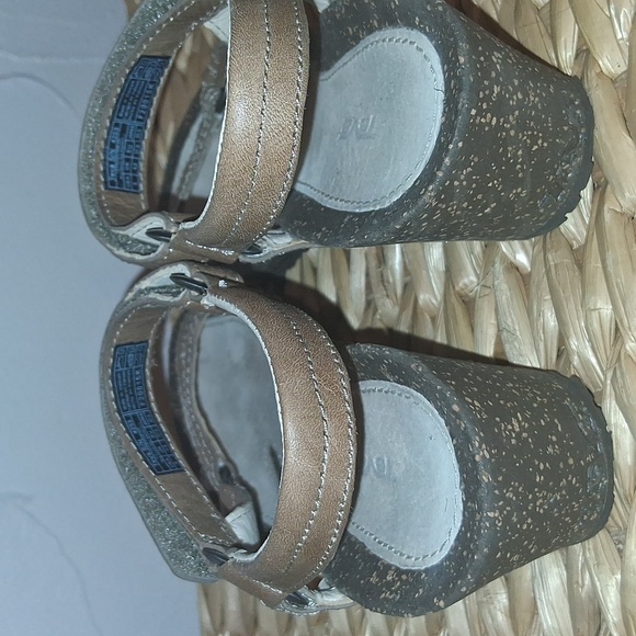 Teva Ventura Leather Wedge Sandals In Brown Or Tan Size 6 - Picture 3 of 6
